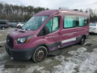2019 Ford Transit Passenger XL with VIN 1FBAX2CM5KKA96715, listed as a Copart auction lot 88781385 with 71,764 mi miles and Salvage Title. Bid and sale history available at carsss.com. Image 1.