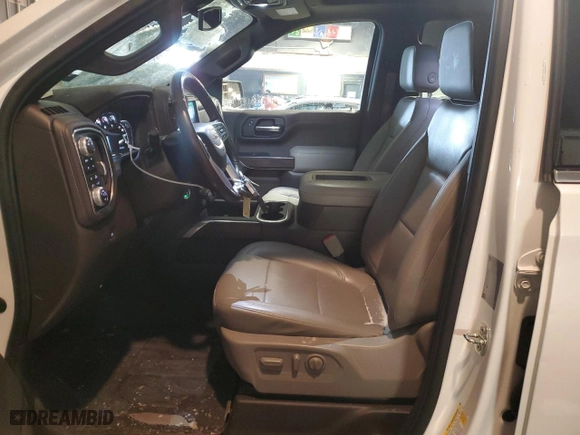 2019 GMC Sierra 1500 SLT with VIN 1GTU9DEL9KZ194043, listed as a Copart auction lot 87846955 with 63,699 mi miles and Salvage Title. Bid and sale history available at carsss.com. Image 7.
