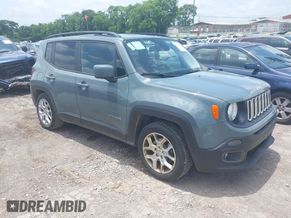 2017 Jeep Renegade Latitude with VIN ZACCJABB4HPF76064, listed as a IAAI auction lot 42525583 with 115,970 mi miles and . Bid and sale history available at DreamBid. Image 1.