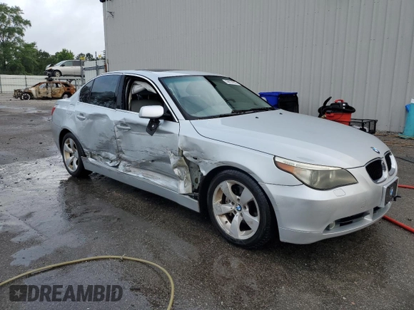 2005 BMW 5 Series 530i с VIN WBANA73585B819107, выставлен на аукционе Copart как лот 59610935 с пробегом 238 218 миль миль и Списание • Salvage title. История ставок и продаж доступна на DreamBid. Изображение 4.