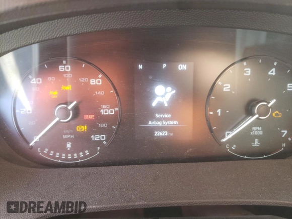 2023 Ram ProMaster Cargo with VIN 3C6MRVJGXPE501020, listed as a Copart auction lot 82050114 with 22,623 mi miles and Salvage Title. Bid and sale history available at DreamBid. Image 9.