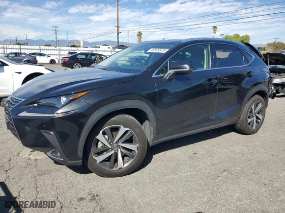 2020 Lexus NX with VIN JTJGARBZ9L5015614, listed as a Copart auction lot 45599975 with NaN miles and Salvage Title. Bid and sale history available at carsss.com. Image 1.