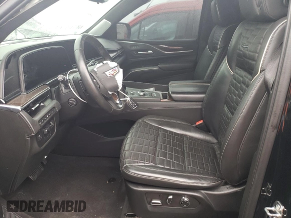 2022 Cadillac Escalade ESV Sport Platinum with VIN 1GYS4RKL5NR333865, listed as a Copart auction lot 80776844 with 71,297 mi miles and Salvage title. Bid and sale history available at DreamBid. Image 7.