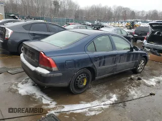 2003 Volvo S60 2.4L with VIN YV1RS61T932248036, listed as a Copart auction lot 86273734 with 0 mi miles and Salvage Title. Bid and sale history available at carsss.com. Image 3.