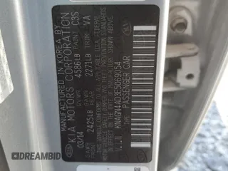2014 Kia Optima Hybrid EX with VIN KNAGN4AD3E5069054, listed as a Copart auction lot 69311684 with 160,310 mi miles and Clean Title. Bid and sale history available at carsss.com. Image 12.