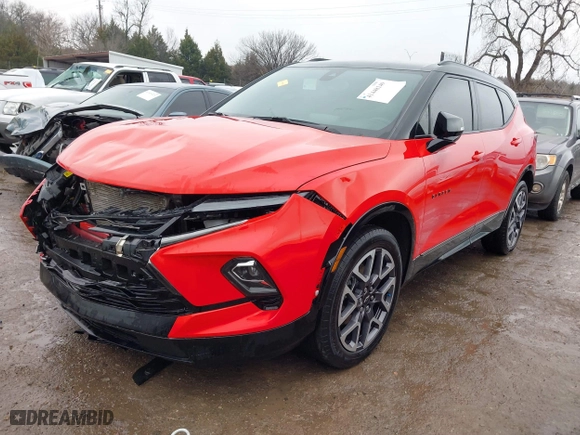 2024 Chevrolet Blazer RS with VIN 3GNKBERSXRS125413, listed as a IAAI auction lot 41448149 with 55,056 mi miles. Bid and sale history available at carsss.com. Image 17.