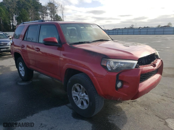 2019 Toyota 4Runner SR5 with VIN JTEBU5JRXK5613395, listed as a Copart auction lot 49215405 with 0 mi miles and Salvage Title. Bid and sale history available at carsss.com. Image 4.