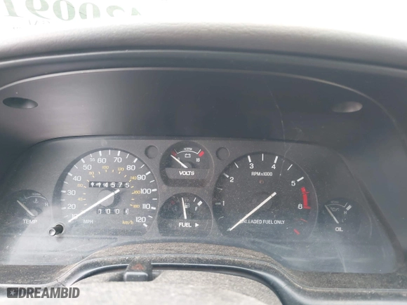 1995 Ford Thunderbird LX with VIN 1FALP62W6SH176090, listed as a IAAI auction lot 42009138 with 114,575 mi miles. Bid and sale history available at carsss.com. Image 7.