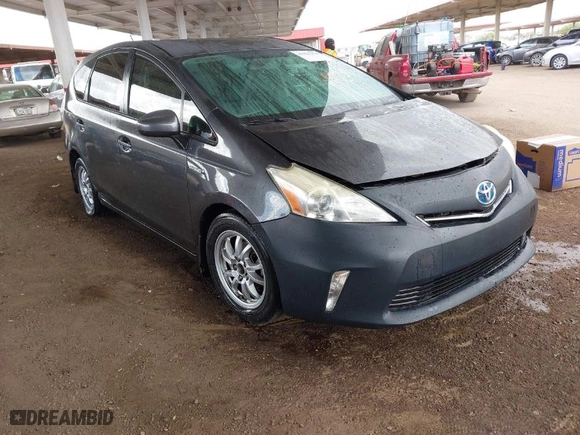 2013 Toyota Prius v Two with VIN JTDZN3EU8D3190303, listed as a IAAI auction lot 41927376 with 210,657 mi miles. Bid and sale history available at carsss.com. Image 1.