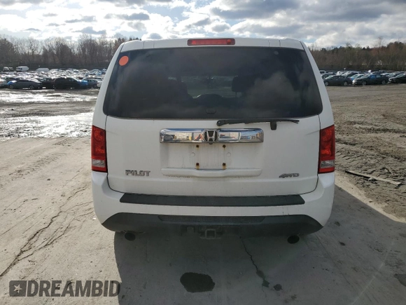 2015 Honda Pilot LX with VIN 5FNYF4H22FB068986, listed as a Copart auction lot 51089125 with 176,794 mi miles and Salvage Title. Bid and sale history available at carsss.com. Image 6.