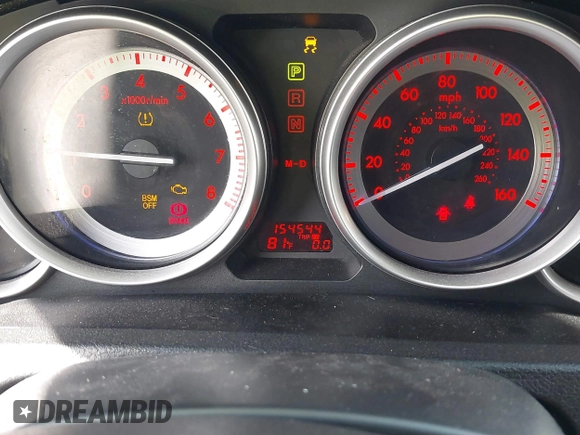 2009 Mazda 6 S Grand Touring with VIN 1YVHP82BX95M21939, listed as a IAAI auction lot 41527269 with 154,544 mi miles and . Bid and sale history available at DreamBid. Image 7.