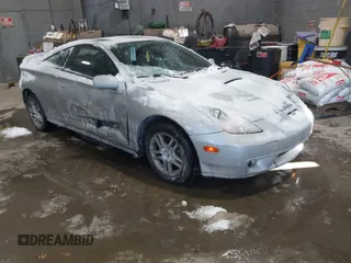 2001 Toyota Celica GT with VIN JTDDR32T110100240, listed as a IAAI auction lot 41367938 with 242,521 mi miles. Bid and sale history available at carsss.com. Image 1.