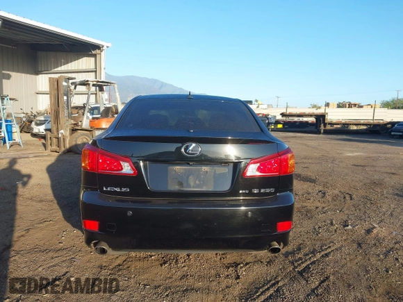 2009 Lexus IS with VIN JTHCK262995032343, listed as a IAAI auction lot 41594238 with 121,643 mi miles. Bid and sale history available at carsss.com. Image 16.