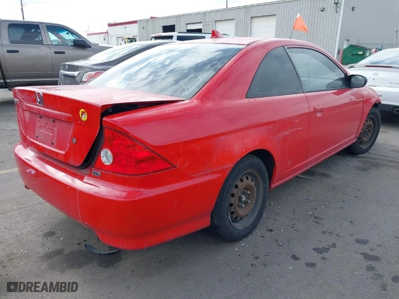 2005 Honda Civic LX with VIN 1HGEM21595L079255, listed as a IAAI auction lot 41561580 with 158,207 mi miles. Bid and sale history available at carsss.com. Image 4.