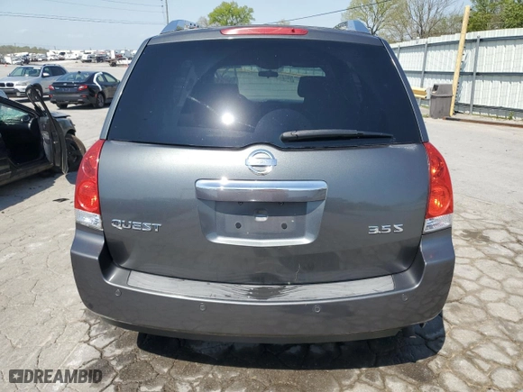 2009 Nissan Quest SL with VIN 5N1BV28U49N103415, listed as a Copart auction lot 52904815 with 180,672 mi miles and Salvage Title. Bid and sale history available at carsss.com. Image 6.