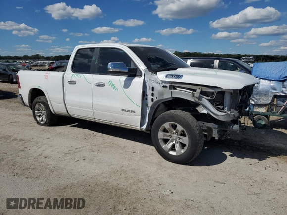 2020 Ram 1500 Laramie with VIN 1C6SRFDT2LN254099, listed as a Copart auction lot 73196044 with 109,635 mi miles and Salvage Title. Bid and sale history available at carsss.com. Image 4.