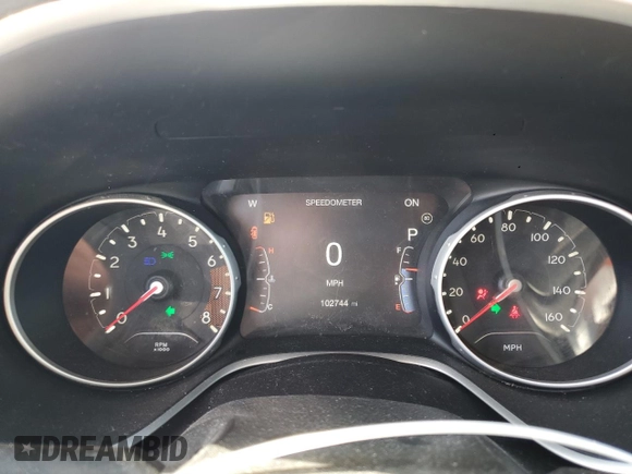 2018 Jeep Compass Limited with VIN 3C4NJDCB4JT372596, listed as a Copart auction lot 53936355 with 102,744 mi miles and Salvage title. Bid and sale history available at DreamBid. Image 9.