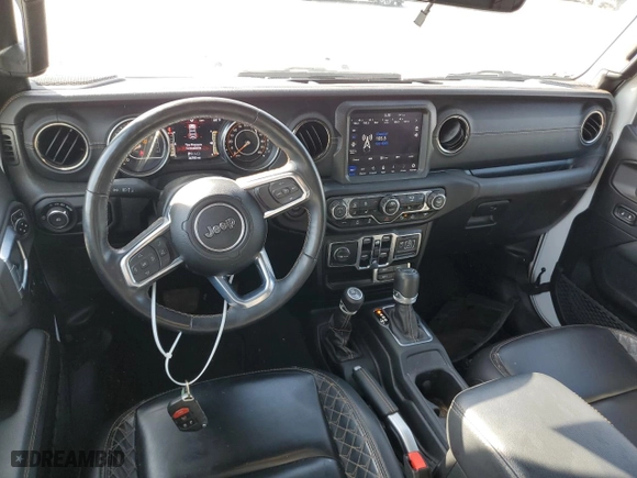 2022 Jeep Wrangler Unlimited Sahara with VIN 1C4HJXEN8NW240480, listed as a Copart auction lot 45470835 with 36,783 mi miles and Salvage Title. Bid and sale history available at carsss.com. Image 8.