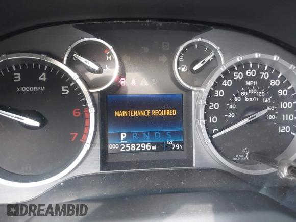 2016 Toyota Tundra 4WD Truck SR5 with VIN 5TFDW5F11GX559846, listed as a IAAI auction lot 41493209 with 258,296 mi miles. Bid and sale history available at carsss.com. Image 7.