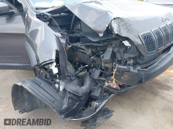 2020 Jeep Cherokee Trailhawk with VIN 1C4PJMBX5LD530720, listed as a IAAI auction lot 42404948 with 99,606 mi miles and . Bid and sale history available at DreamBid. Image 6.