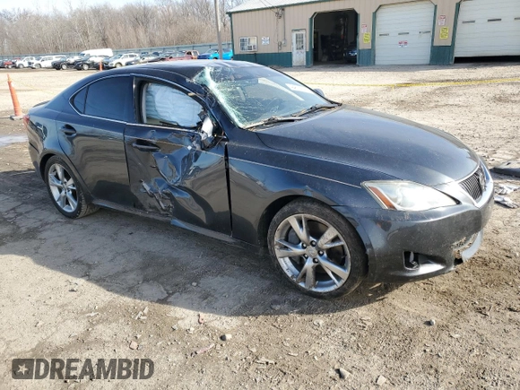 2010 Lexus IS 350 with VIN JTHBE5C23A5024803, listed as a Copart auction lot 44814125 with Not Provided miles and Salvage Title. Bid and sale history available at DreamBid. Image 4.