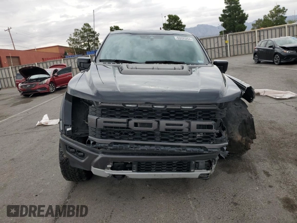 2021 Ford F-150 Raptor with VIN 1FTFW1RG3MFC62242, listed as a Copart auction lot 69325264 with 33,497 mi miles and Salvage Title. Bid and sale history available at carsss.com. Image 5.