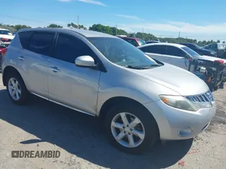 2009 Nissan Murano SL with VIN JN8AZ18U09W101917, listed as a IAAI auction lot 41856099 with 194,809 mi miles. Bid and sale history available at carsss.com. Image 1.