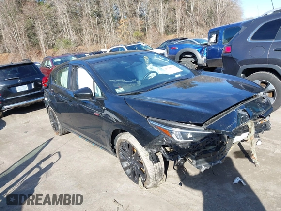 2024 Subaru Impreza RS with VIN JF1GUHHC7R8272422, listed as a IAAI auction lot 41748950 with 26,060 mi miles and . Bid and sale history available at DreamBid. Image 1.