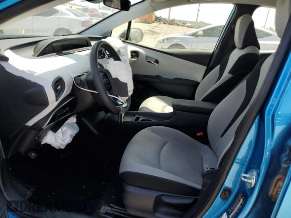 2020 Toyota Prius L Eco z VIN JTDKARFU3L3125646, wystawiony jako Copart lot #52942245 z przebiegiem 104 999 mil mil oraz Szkoda całkowita • Salvage title. Historia ofert i sprzedaży dostępna na DreamBid. Obrazek 7.