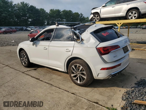 2024 Audi Q5 S line Premium Plus with VIN WA1EAAFY0R2070132, listed as a Copart auction lot 66085934 with 2,313 mi miles and Salvage title. Bid and sale history available at DreamBid. Image 2.