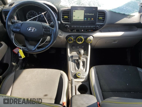 2020 Hyundai Venue SEL with VIN KMHRC8A36LU040579, listed as a Copart auction lot 48505295 with 45,249 mi miles and Salvage Title. Bid and sale history available at DreamBid. Image 8.