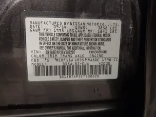 2014 Nissan Sentra SR with VIN 3N1AB7AP3EY308220, listed as a IAAI auction lot 41834263 with 192,118 mi miles and . Bid and sale history available at DreamBid. Image 9.