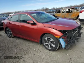 2020 Honda Civic LX with VIN 2HGFC2F69LH582299, listed as a Copart auction lot 47870445 with 75,603 mi miles and Salvage Title. Bid and sale history available at DreamBid. Image 4.