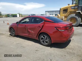 2024 Nissan Sentra SV with VIN 3N1AB8CV7RY222657, listed as a Copart auction lot 58617775 with 9,826 mi miles and Salvage title. Bid and sale history available at DreamBid. Image 2.