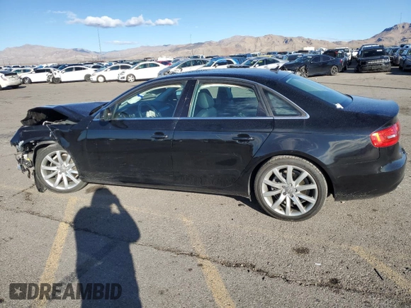 2013 Audi A4 Premium Plus with VIN WAUFFAFL3DN047030, listed as a Copart auction lot 80954034 with 0 mi miles and Salvage Title. Bid and sale history available at carsss.com. Image 2.