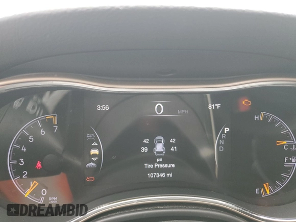 2016 Jeep Grand Cherokee Limited with VIN 1C4RJFBG7GC317221, listed as a Copart auction lot 59302035 with 107,346 mi miles and Salvage title. Bid and sale history available at DreamBid. Image 9.