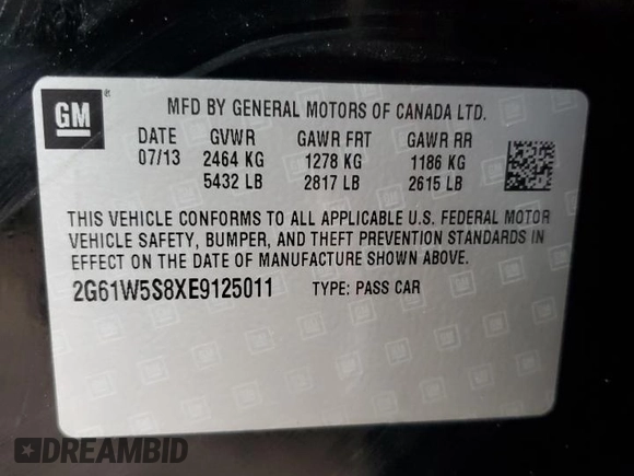 2014 Cadillac XTS Platinum z VIN 2G61W5S8XE9125011, wystawiony jako Copart lot #80532714 z przebiegiem 114 786 mil mil oraz Czysty tytuł • Clean title. Historia ofert i sprzedaży dostępna na DreamBid. Obrazek 12.