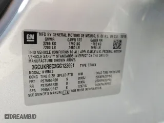 2016 Chevrolet Silverado 1500 LT with VIN 3GCUKREC2GG122691, listed as a Copart auction lot 48175185 with 211,214 mi miles and Salvage Title. Bid and sale history available at carsss.com. Image 14.