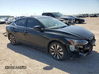 2024 Nissan Sentra SV with VIN 3N1AB8CVXRY334336, listed as a Copart auction lot 51829525 with 9,591 mi miles and Salvage Title. Bid and sale history available at DreamBid. Image 4.