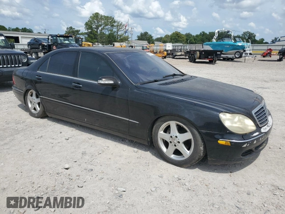 2004 Mercedes-Benz S 320/430/500 with VIN WDBNG75J24A403312, listed as a Copart auction lot 65988335 with Not provided miles and Clean title. Bid and sale history available at DreamBid. Image 4.