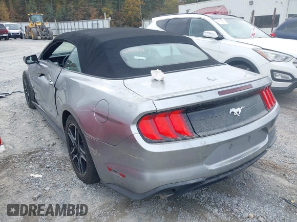 2020 Ford Mustang EcoBoost with VIN 1FATP8UH2L5106471, listed as a IAAI auction lot 40723485 with 80,570 mi miles. Bid and sale history available at carsss.com. Image 3.