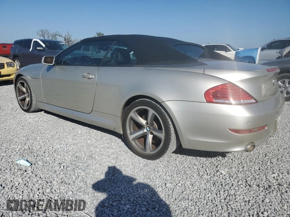 2008 BMW 6 Series 650i with VIN WBAEB53578CX61863, listed as a Copart auction lot 43656185 with 123,009 mi miles and Clean Title. Bid and sale history available at carsss.com. Image 2.