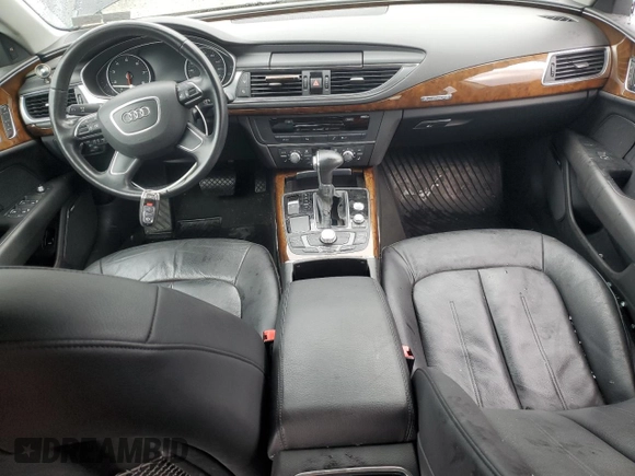 2014 Audi A7 Premium Plus with VIN WAUWGAFC4EN156501, listed as a Copart auction lot 58092255 with Not provided miles and Salvage title. Bid and sale history available at DreamBid. Image 8.