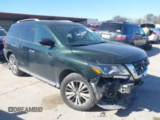 2020 Nissan Pathfinder SV with VIN 5N1DR2BN0LC583972, listed as a IAAI auction lot 41230127 with 71,438 mi miles. Bid and sale history available at carsss.com. Image 1.