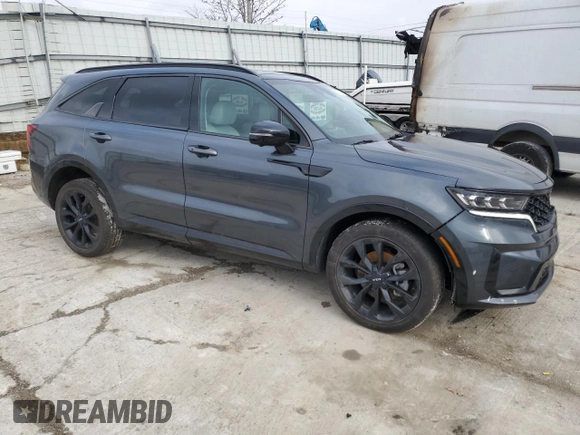 2023 Kia Sorento SX Prestige with VIN 5XYRKDLF5PG201387, listed as a Copart auction lot 85784174 with 44,684 mi miles and Salvage Title. Bid and sale history available at carsss.com. Image 4.
