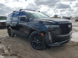 2023 Cadillac Escalade Sport Platinum with VIN 1GYS3GKL8PR510371, listed as a Copart auction lot 46688015 with 19,795 mi miles and Salvage Title. Bid and sale history available at carsss.com. Image 4.