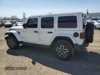 2024 Jeep Wrangler Sahara with VIN 1C4PJXEN7RW297948, listed as a Copart auction lot 54656795 with 12,292 mi miles and Salvage title. Bid and sale history available at DreamBid. Image 2.