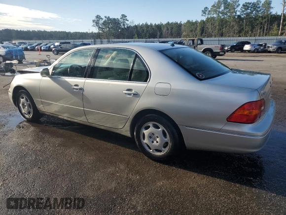 2001 Lexus LS 430 with VIN JTHBN30F110039728, listed as a Copart auction lot 47979435 with 215,935 mi miles and Salvage Title. Bid and sale history available at DreamBid. Image 2.
