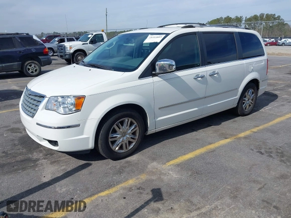 2010 Chrysler Town & Country Limited with VIN 2A4RR6DX7AR124114, listed as a IAAI auction lot 41595803 with 183,684 mi miles. Bid and sale history available at carsss.com. Image 2.