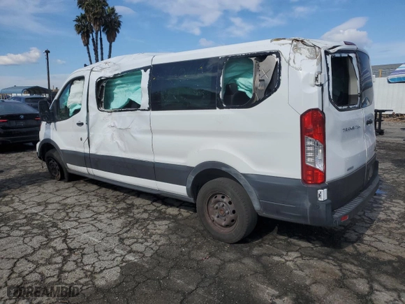 2023 Ford Transit Passenger Wagon XL with VIN 1FBAX2YG6PKA93557, listed as a Copart auction lot 42606195 with 0 mi miles and Non Repairable. Bid and sale history available at carsss.com. Image 2.